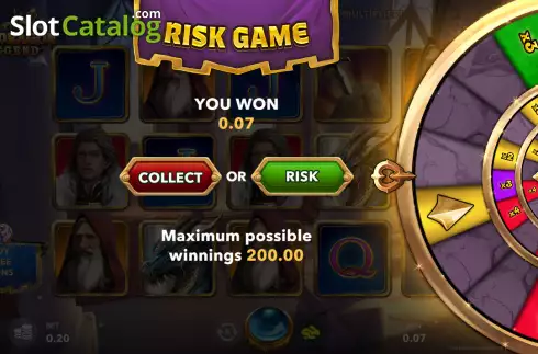 Risk Game screen 2. The Pendragon Legend slot