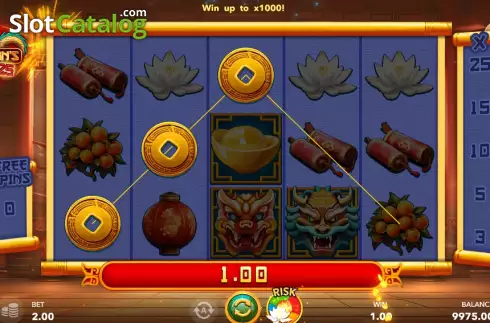 Win screen. Dragon's Lucky 25 slot