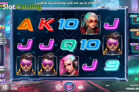 Game screen. Dreamshock: Jackpot X slot