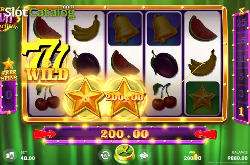 Win screen. AdmiralX Fruit Machine slot