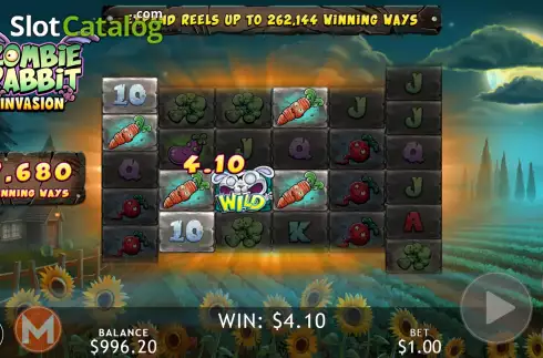 Skärmdump4. Zombie Rabbit slot