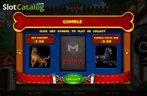 Risk game screen. Bow Wow slot