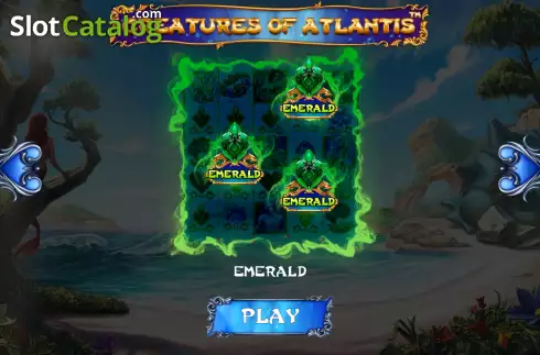画面8. Creatures of Atlantis カジノスロット