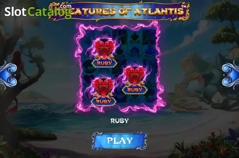 画面9. Creatures of Atlantis カジノスロット