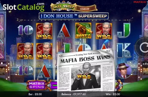Wild Rush. 1 Don House Supersweep slot