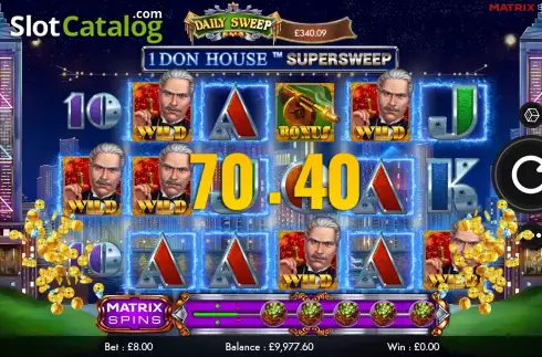 Win Screen 2. 1 Don House Supersweep slot