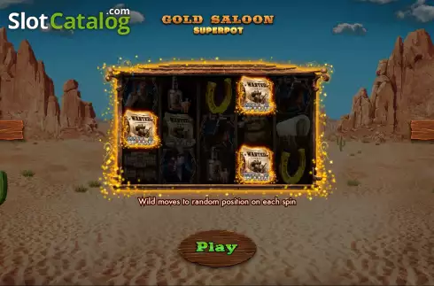 Ekran8. Gold Saloon Superpot yuvası