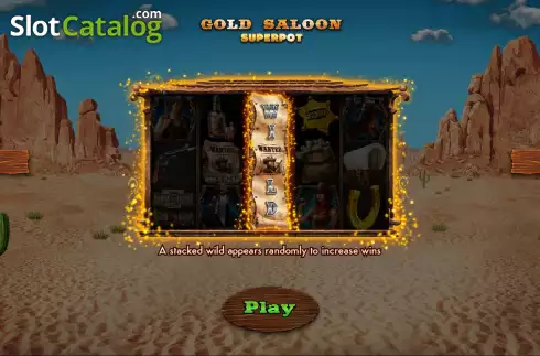 Schermo9. Gold Saloon Superpot slot