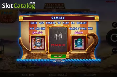 Gamble. 500 BC Sparta Supersweep slot