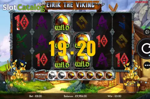 Win Screen. Eirik the Viking slot