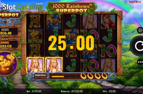 Win Screen 2. 1000 Rainbows Superpot slot