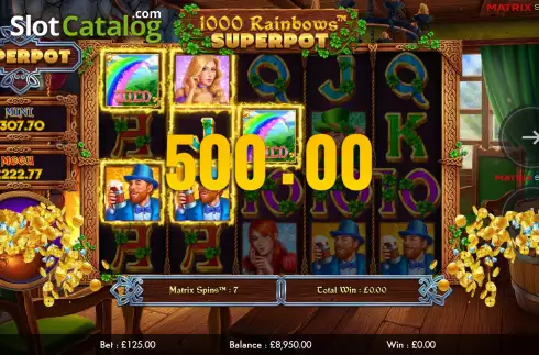 Win Screen 3. 1000 Rainbows Superpot slot