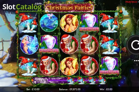 Reel Screen. Christmas Fairies slot