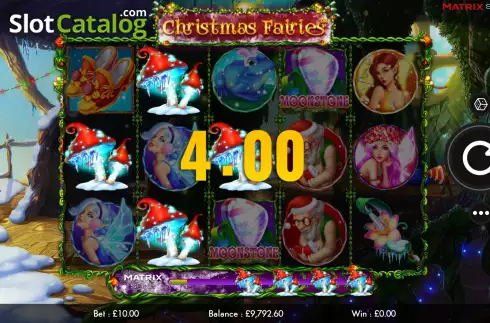 Win Screen 2. Christmas Fairies slot