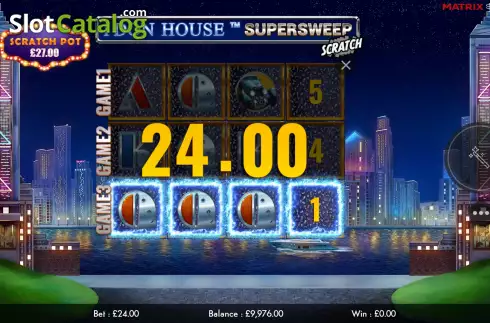 Win Screen 2. 1 Don House Supersweep Scratch slot