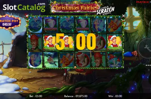 Win Screen 2. Christmas Fairies Scratch slot