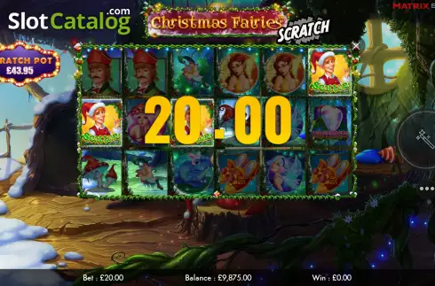 Win Screen 3. Christmas Fairies Scratch slot