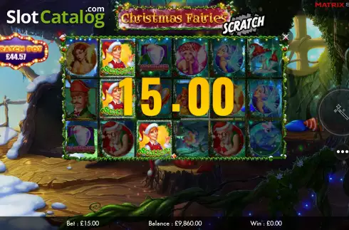 Win Screen 4. Christmas Fairies Scratch slot