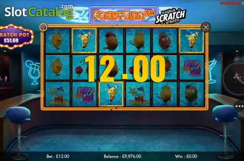Win Screen 3. Fruit Bar Scratch slot