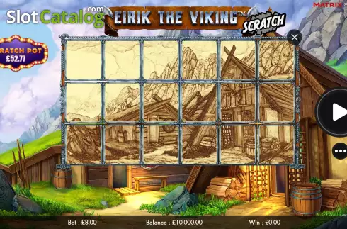 Bildschirm2. Eirik the Viking Scratch slot