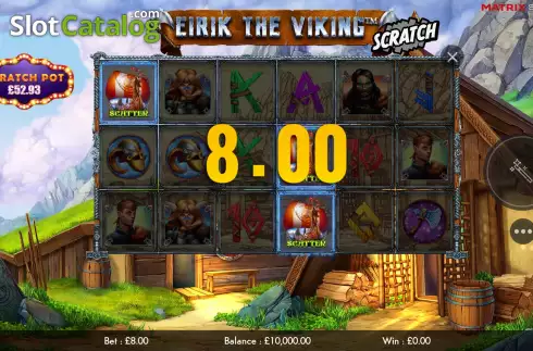 Bildschirm3. Eirik the Viking Scratch slot