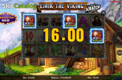 Bildschirm5. Eirik the Viking Scratch slot
