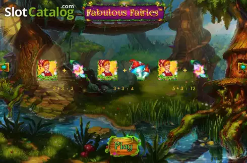 Paytable. Fabulous Fairies Scratch slot