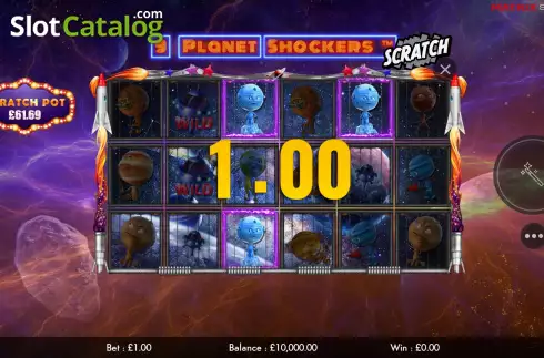 Win Screen 2. 9 Planet Shockers Scratch slot