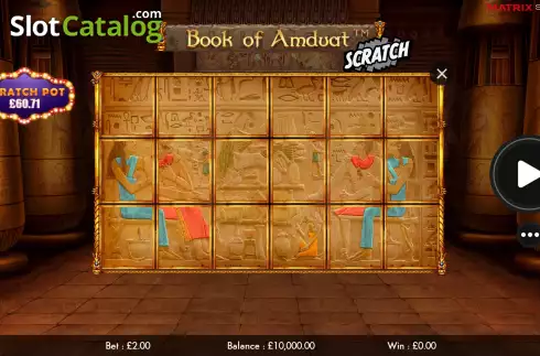 Reel Screen. Book of Amduat Scratch slot