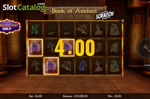 Win Screen 3. Book of Amduat Scratch slot