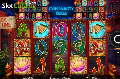 Game Screen. Tiger Fortune slot