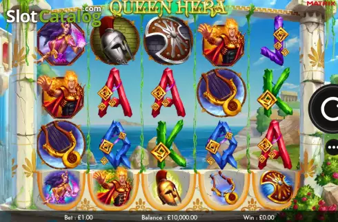 Game screen. Queen Hera slot