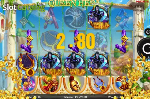 Win screen 2. Queen Hera slot