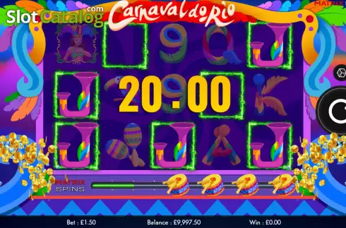 Win screen 2. Carnaval Do Rio (Matrix Studios) slot