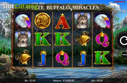 画面2. White Buffalo Miracles カジノスロット