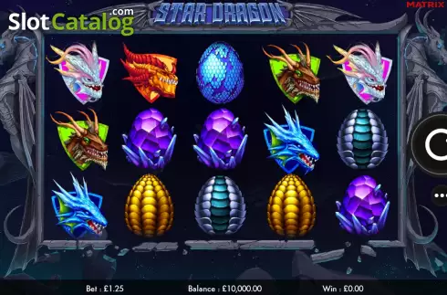 Game screen. Star Dragon slot