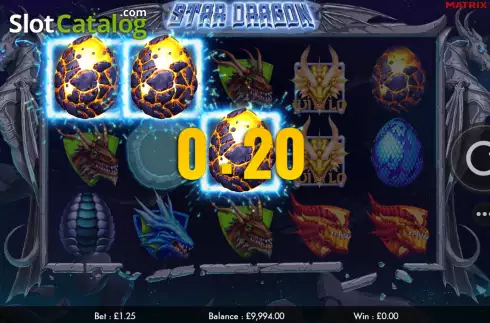 Win screen. Star Dragon slot