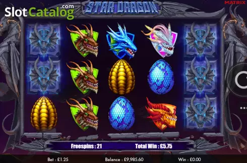 Free Spins screen 2. Star Dragon slot