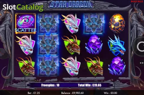 Free Spins screen 3. Star Dragon slot