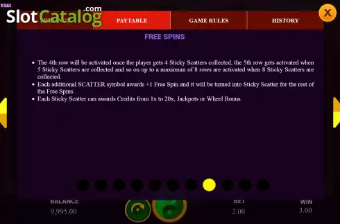 Free Spins feature screen 2. Yin Yang Masters slot