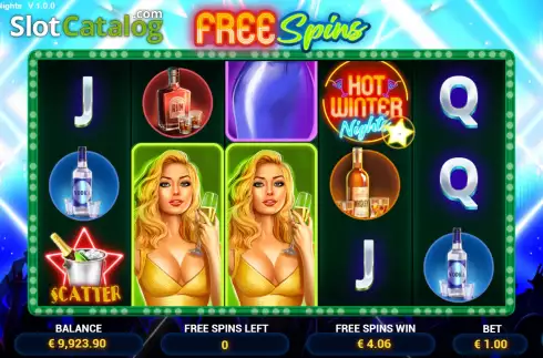 Free Spins Game screen 4. Hot Winter Nights slot
