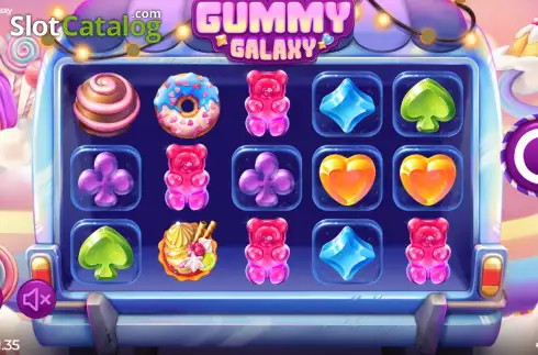 Bildschirm2. Gummy Galaxy slot