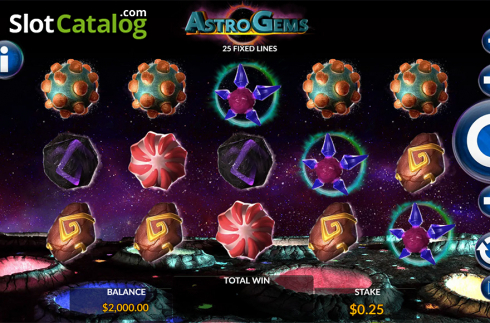 Ekran3. Astro Gems yuvası