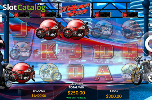 画面3. #1 Street Racer カジノスロット