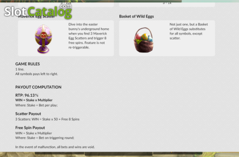 Info. Crazy Easter Eggs slot