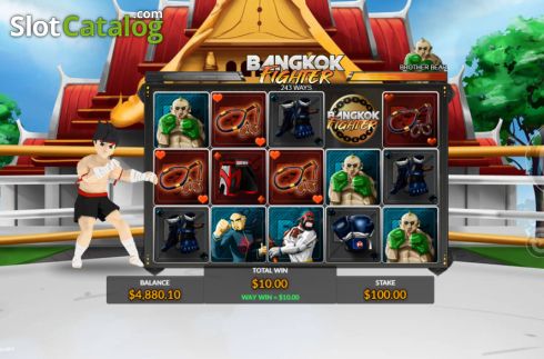 Win screen 2. Bangkok Fighter slot
