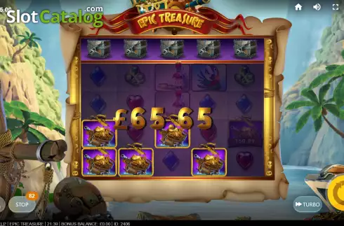 Bildschirm4. Epic Treasure slot