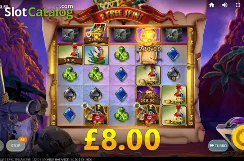 Bildschirm9. Epic Treasure slot