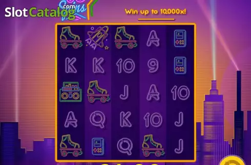 Win Screen. 80s Spins slot