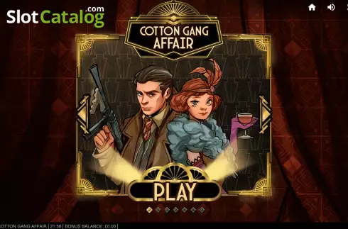 Start Screen. Cotton Gang Affair slot